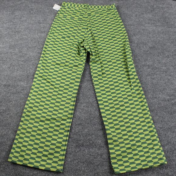 Lisa Says Gah Jeans Women 28 Robyn Wide Leg Vintage Rug Bocce Court Geometric - Picture 8 of 16